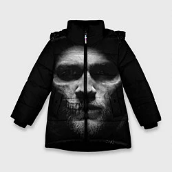 Куртка зимняя для девочки Sons Of Anarchy, цвет: 3D-черный