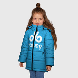 Куртка зимняя для девочки Cloud 9, цвет: 3D-черный — фото 2