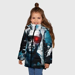 Куртка зимняя для девочки T-800, цвет: 3D-черный — фото 2