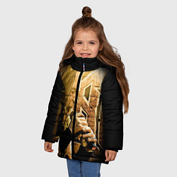Куртка зимняя для девочки Кипелов: Ария, цвет: 3D-красный — фото 2