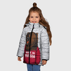 Куртка зимняя для девочки Made in Russia, цвет: 3D-светло-серый — фото 2