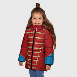 Куртка зимняя для девочки Пиджак Майкла Джексона, цвет: 3D-черный — фото 2