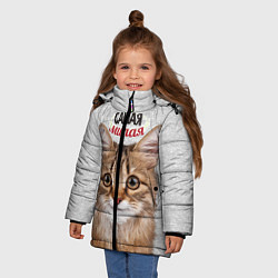 Куртка зимняя для девочки Самая милая, цвет: 3D-черный — фото 2