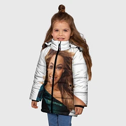 Куртка зимняя для девочки Бейонсе, цвет: 3D-черный — фото 2