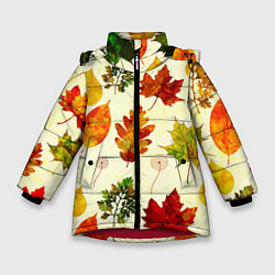 Куртка зимняя для девочки Осень, цвет: 3D-красный