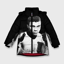 Куртка зимняя для девочки Muhammad Ali, цвет: 3D-красный
