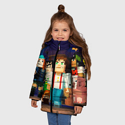 Куртка зимняя для девочки Minecraft Men's, цвет: 3D-красный — фото 2