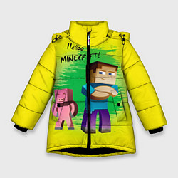 Зимняя куртка для девочки Hello Minecraft