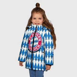 Куртка зимняя для девочки FC Bayern Munchen, цвет: 3D-светло-серый — фото 2