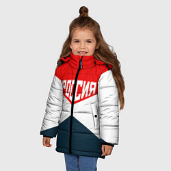 Куртка зимняя для девочки Форма России, цвет: 3D-красный — фото 2