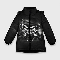 Куртка зимняя для девочки Pirate Station: Dark Side, цвет: 3D-черный