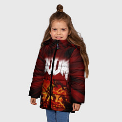 Куртка зимняя для девочки DOOM: 2016, цвет: 3D-светло-серый — фото 2