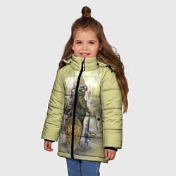 Куртка зимняя для девочки Имперская русь, цвет: 3D-красный — фото 2