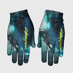 Перчатки Cyberpunk 2077: Techno цвета 3D-принт — фото 1