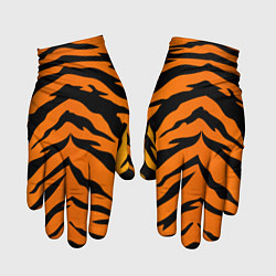 Перчатки Шкура тигра цвета 3D-принт — фото 1
