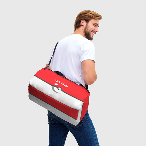Спортивная сумка Покеболл - Покемоны / 3D-принт – фото 3