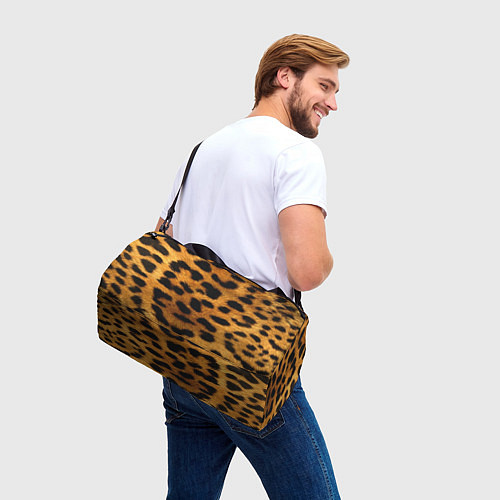 Спортивная сумка Шкура леопарда / 3D-принт – фото 3