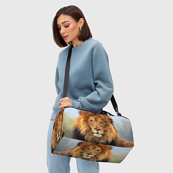 Сумки спортивные Красавец лев, цвет: 3D-принт — фото 2