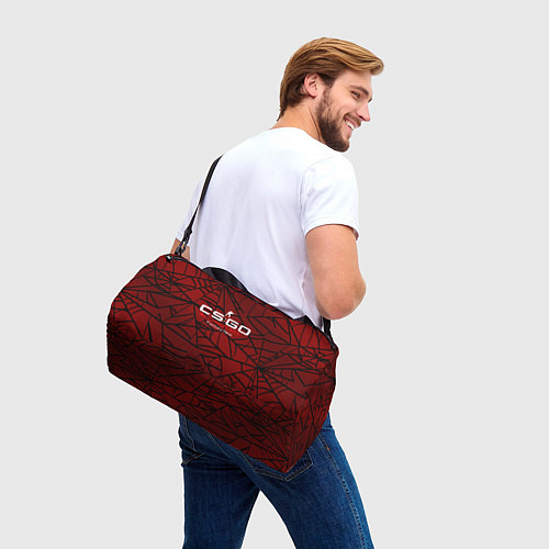 Спортивная сумка Cs:go - Crimson Web Style Factory New Кровавая пау / 3D-принт – фото 3