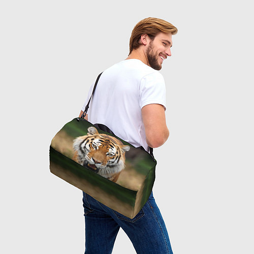 Спортивная сумка Рык тигра / 3D-принт – фото 3