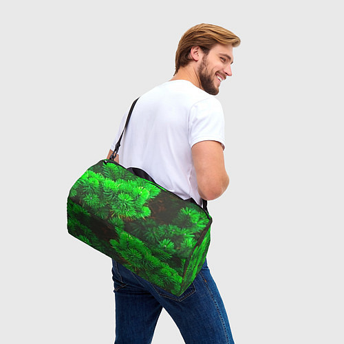 Спортивная сумка Зелёная ель / 3D-принт – фото 3