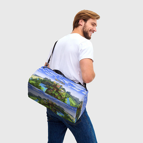 Спортивная сумка Майнкрафт: Артём / 3D-принт – фото 3
