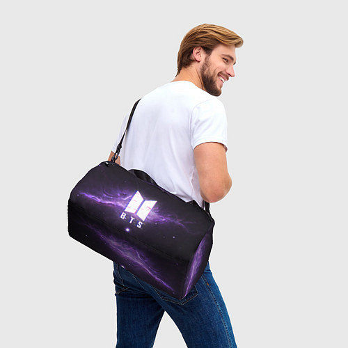 Спортивная сумка BTS: Violet Space / 3D-принт – фото 3