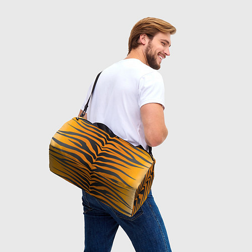 Спортивная сумка Шкура тигра / 3D-принт – фото 3