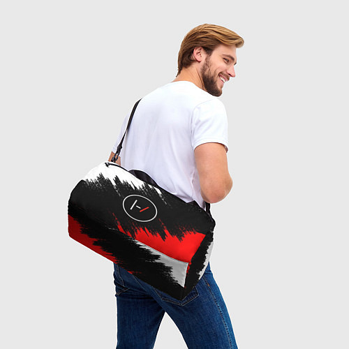 Спортивная сумка 21 Pilots: Black & Red / 3D-принт – фото 3