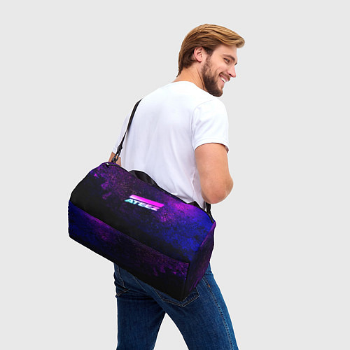 Спортивная сумка ATEEZ neon / 3D-принт – фото 3