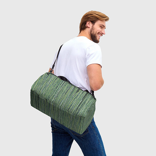Спортивная сумка Зеленый бамбук / 3D-принт – фото 3