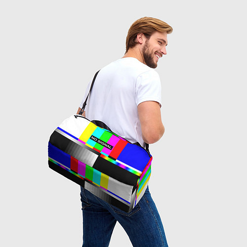 Спортивная сумка NO SIGNAL / 3D-принт – фото 3