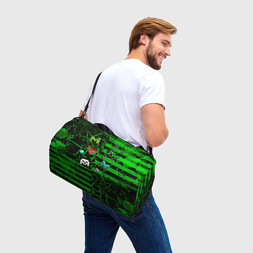Спортивная сумка Minecraft Майнкрафт / 3D-принт – фото 3