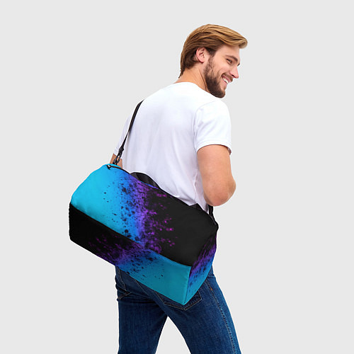 Спортивная сумка Неоновые Краски / 3D-принт – фото 3