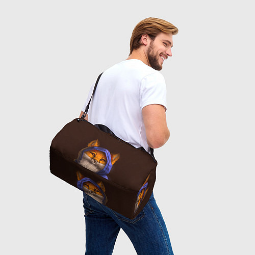 Спортивная сумка Лисенок в капюшоне / 3D-принт – фото 3