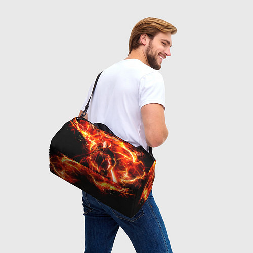 Спортивная сумка Данте в огне / 3D-принт – фото 3