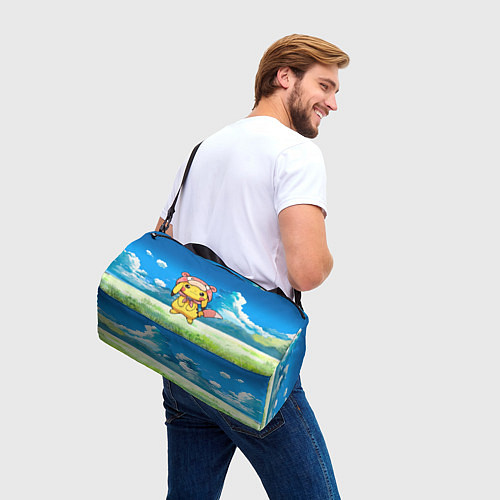 Спортивная сумка Пикачу на природе / 3D-принт – фото 3