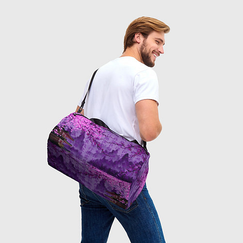 Спортивная сумка Фиолетовый китай / 3D-принт – фото 3