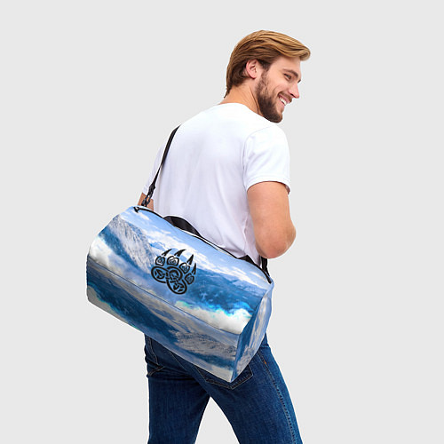 Спортивная сумка Печать Велеса Волчья лапа / 3D-принт – фото 3