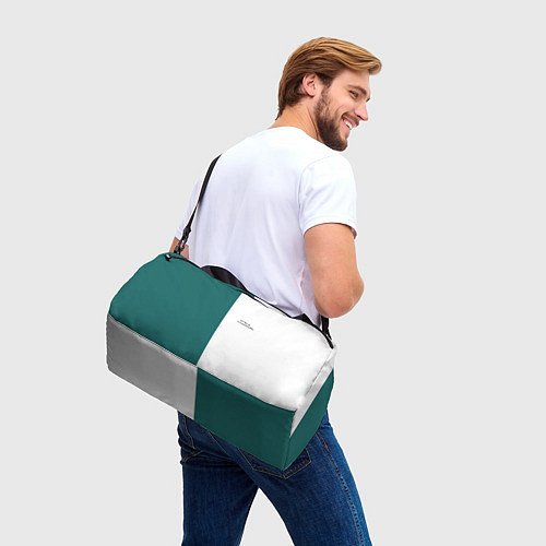 Спортивная сумка ИГРА В КАЛЬМАРА РУС ЛОГО / 3D-принт – фото 3