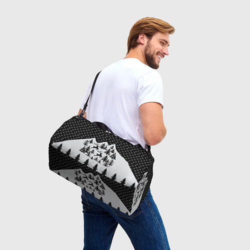 Спортивная сумка Северные Олени в Горах / 3D-принт – фото 3