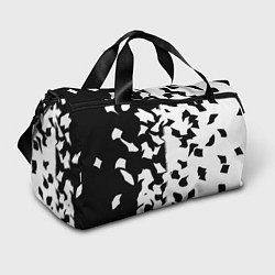 Сумки спортивные Черно-белый камуфляж, цвет: 3D-принт