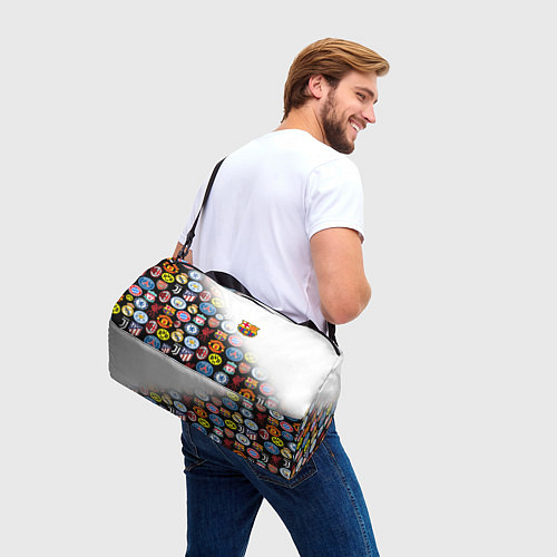 Спортивная сумка FC BARCELONA LOGOBOMBING / 3D-принт – фото 3