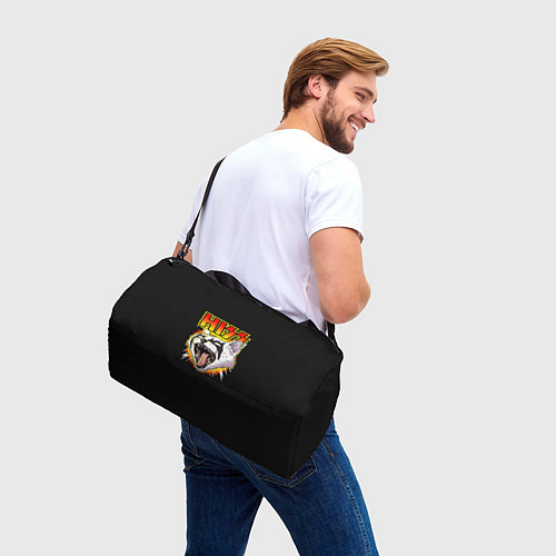 Спортивная сумка Hiss кот-рокер / 3D-принт – фото 3