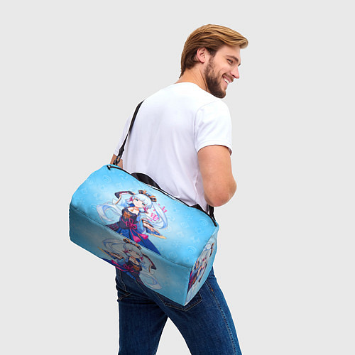 Спортивная сумка Аяка - Геншин Импакт / 3D-принт – фото 3