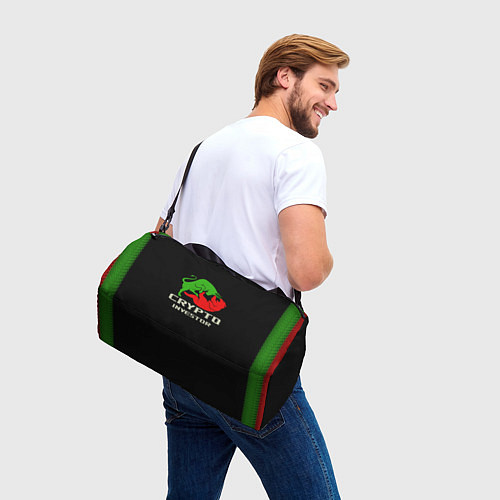 Спортивная сумка Бык против Медведя / 3D-принт – фото 3