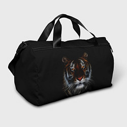 Сумки спортивные Тигр в Темноте Глаза Зверя, цвет: 3D-принт