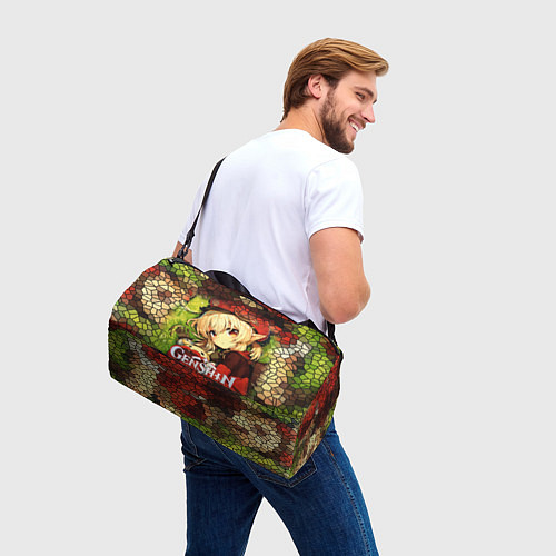 Спортивная сумка Кли - искорка из Genshin Impact / 3D-принт – фото 3