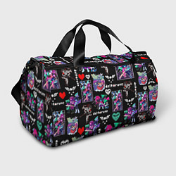 Сумки спортивные DELTARUNE PATTERN ART ГЕРОИ ДЕЛЬТАРУН, цвет: 3D-принт