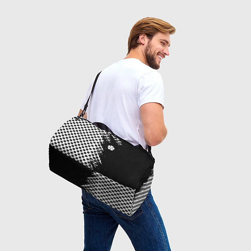 Спортивная сумка Манга чёрный клевер / 3D-принт – фото 3
